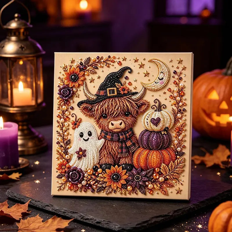 🎃 Halloween Pearl Bead Art DIY Kit – Sparkling Seasonal Craft & Décor👻
