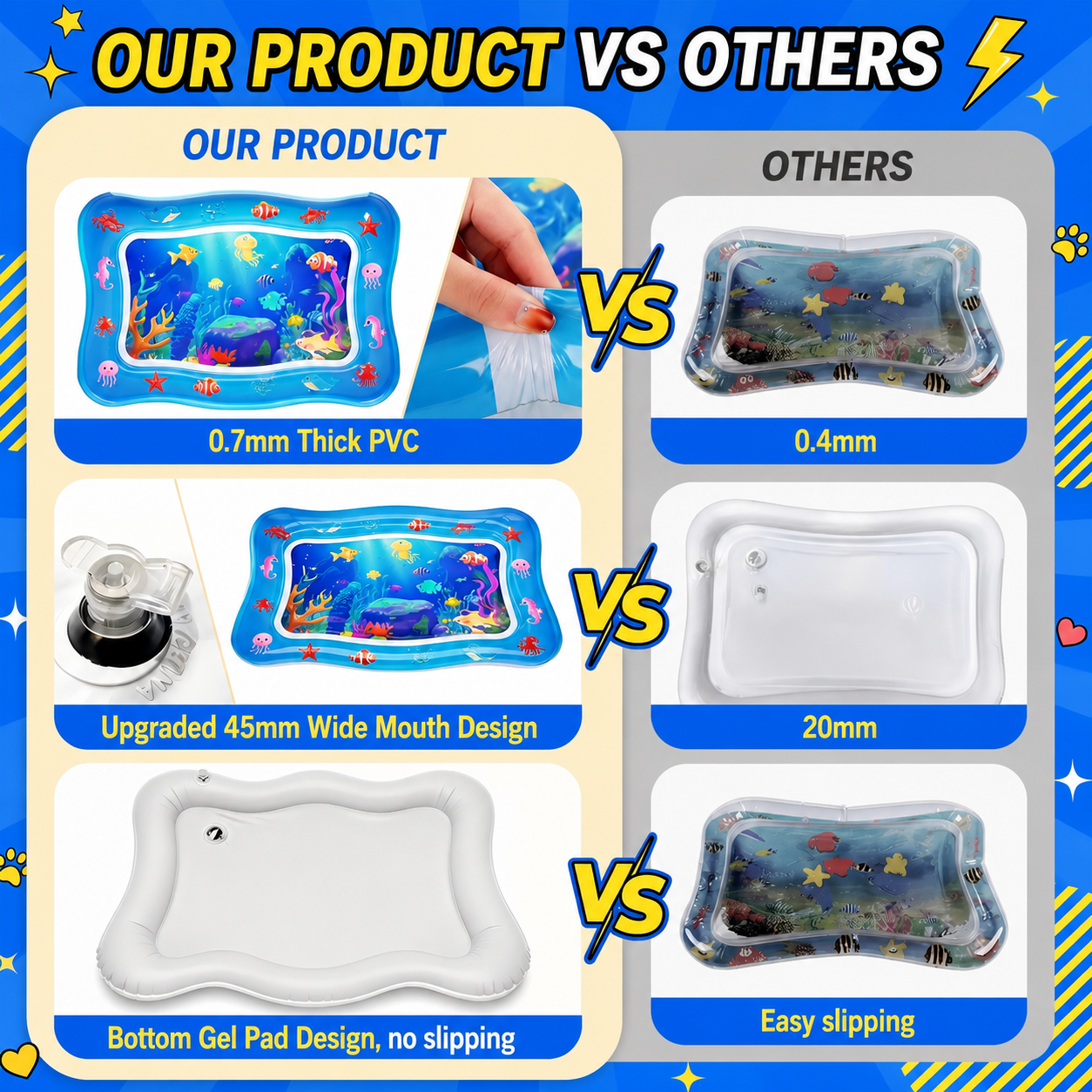 Cat Water Sensory Play Mat — Interactive Ocean Fish Toy for Bored Indoor Cats & Kittens