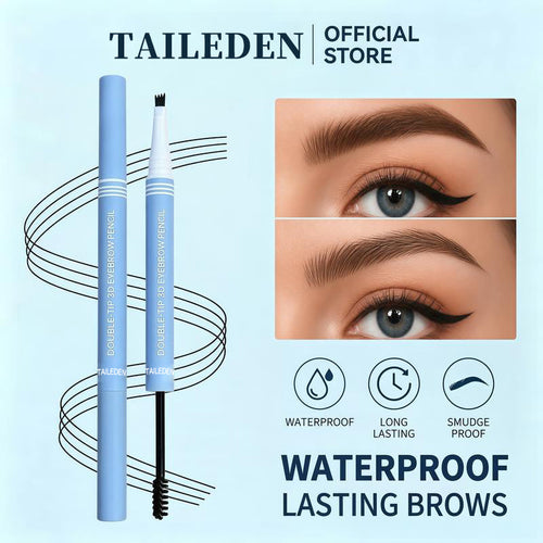 Waterproof 2-in-1 Micro-Fork Eyebrow Pen