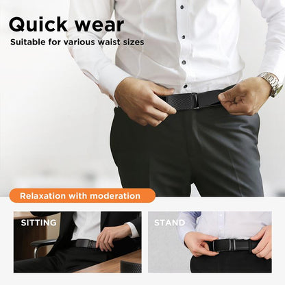 [Can be trimmed] Mens Belt Leather Ratchet Easy Release Belt For Men Designer Belt Dress and Casual with Adjustable Buckle
