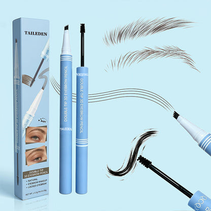 Waterproof 2-in-1 Micro-Fork Eyebrow Pen