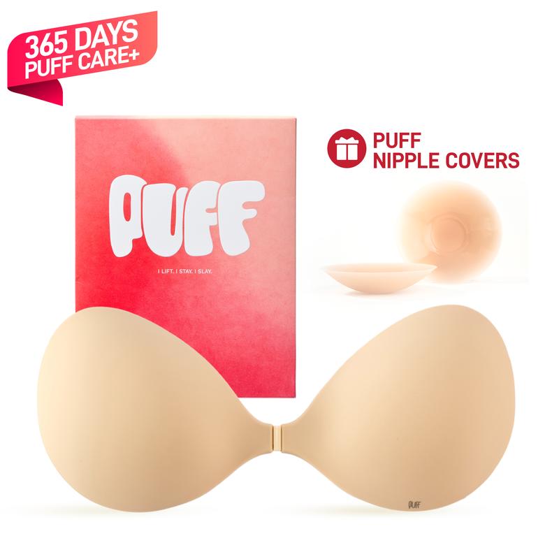 Adhesive Bra – Sticky Bra, Waterproof & Sweat-proof Invisible Bra, Reusable Silicone