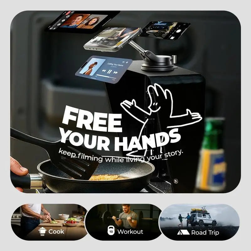 50% OFF !!!⏰Foldable Magnetic Car Phone Holder