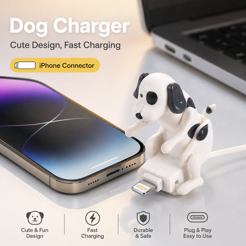 Cute Dog Charging Cable
