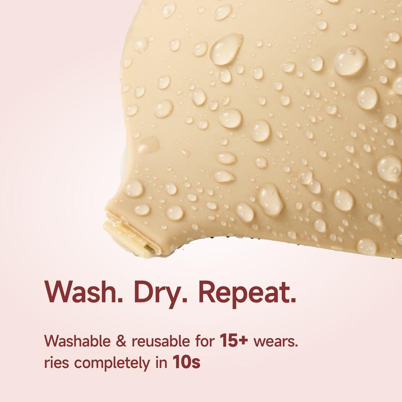 Adhesive Bra – Sticky Bra, Waterproof & Sweat-proof Invisible Bra, Reusable Silicone