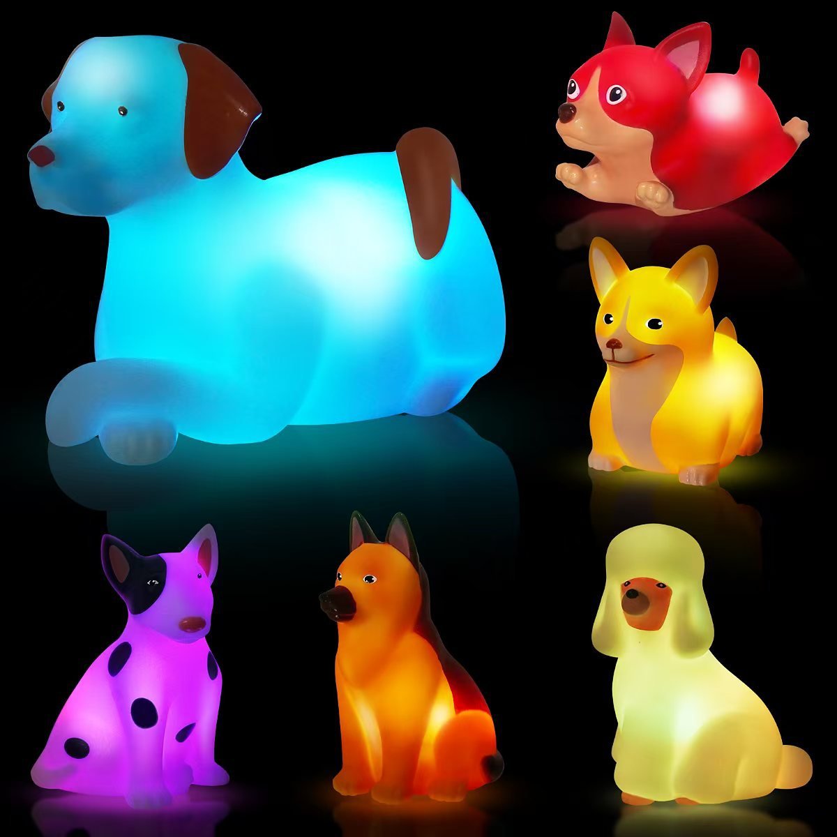 Baby Bath Toys🚗  – 6 Pack Light Up Bath Cars , Kids’ Bathtub Play & Halloween Gifts