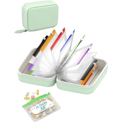 Waterproof Pill Pouch Set – Large Weekly Travel Medicine Organizer💊