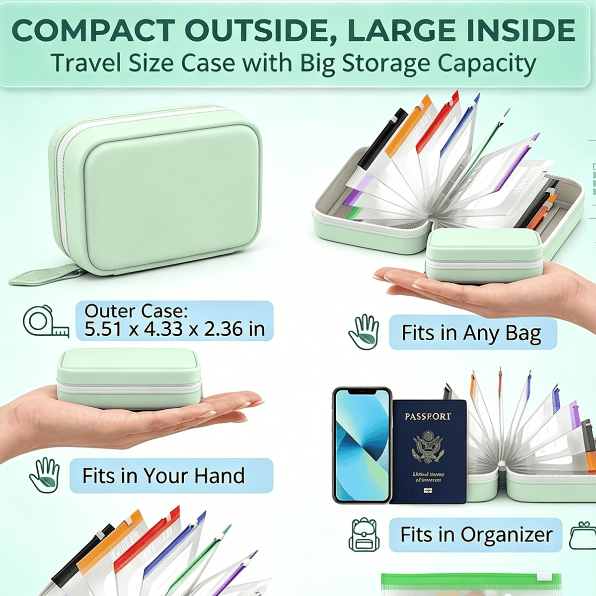 Waterproof Pill Pouch Set – Large Weekly Travel Medicine Organizer💊