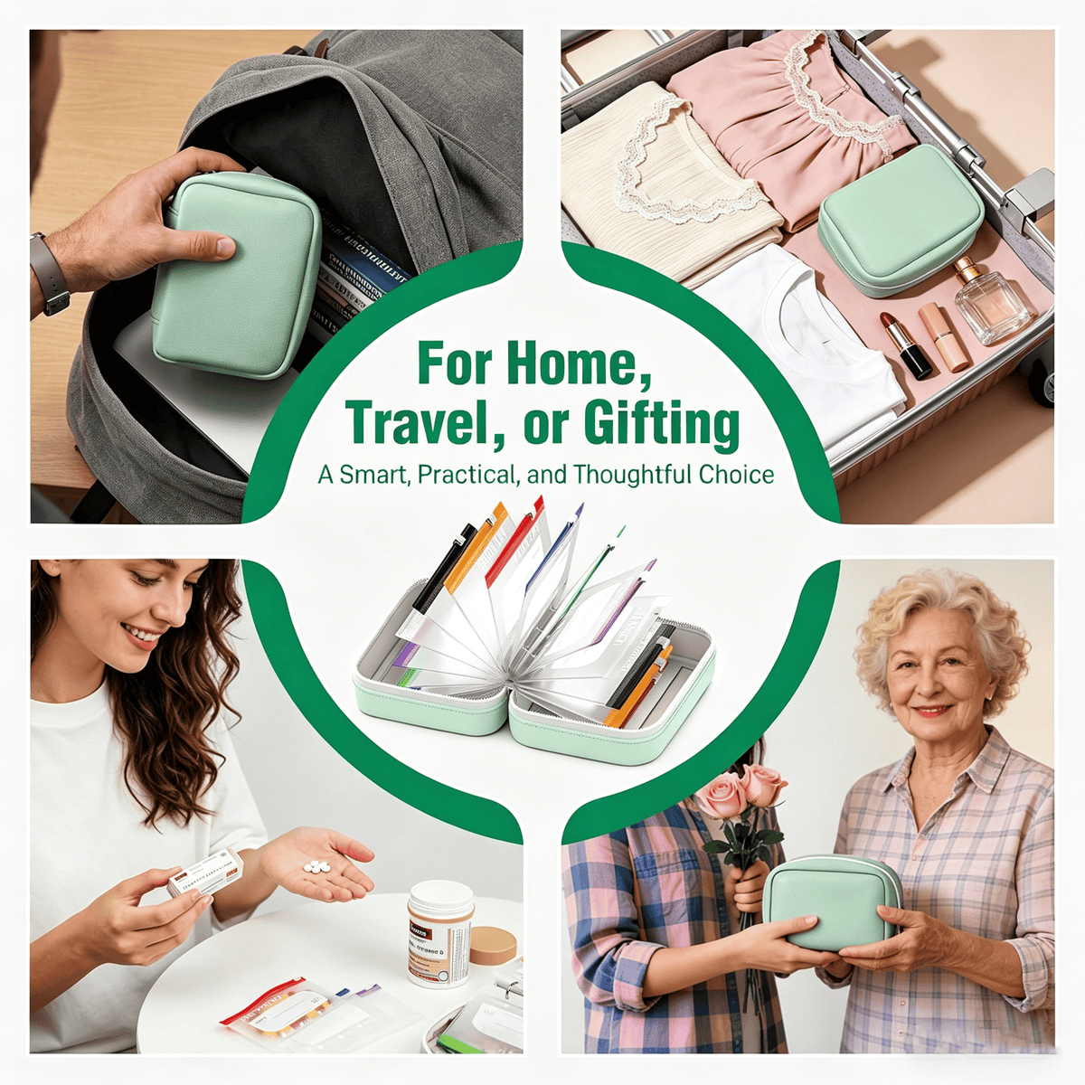 Waterproof Pill Pouch Set – Large Weekly Travel Medicine Organizer💊