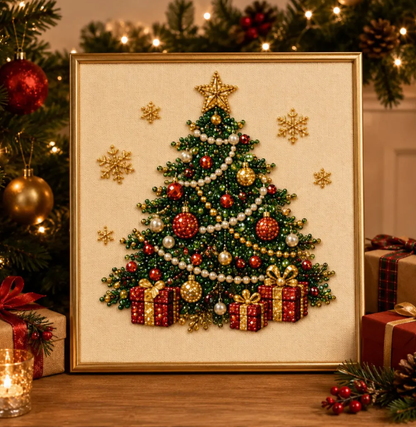 🎅Christmas Pearl Art DIY Kit — Create Your Own Sparkling Holiday Decor