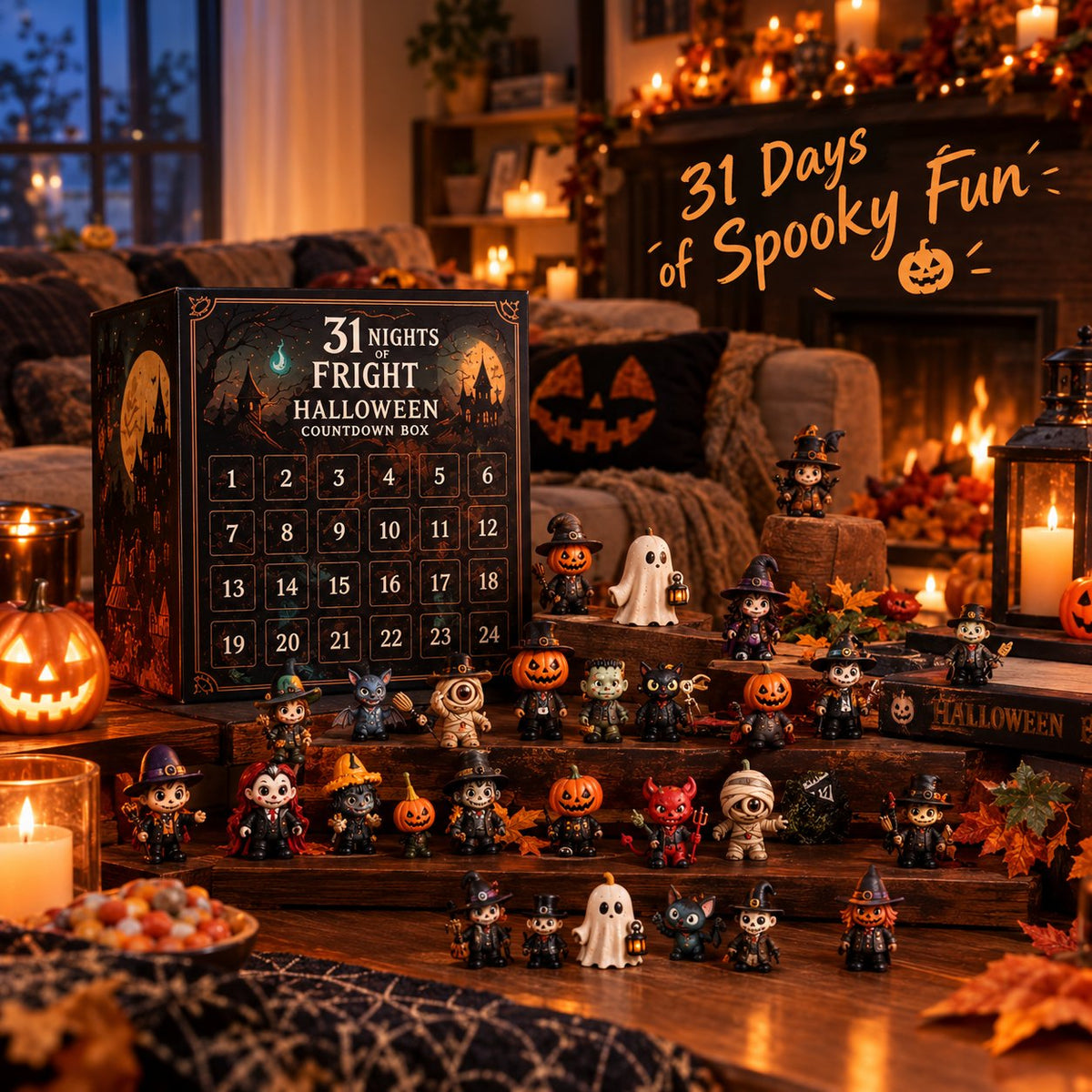 🔥Limited time 50% OFF 🎃-2026 Halloween Countdown Advent Calendar Gift Box