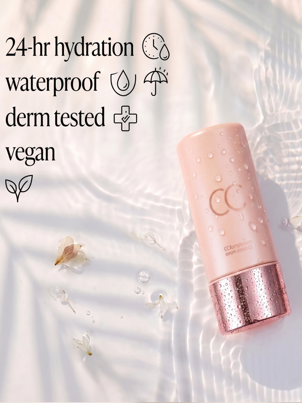 CC Tinted Serum ¨C Shade-Adaptive Coverage, 24H Hydration & Waterproof Wear